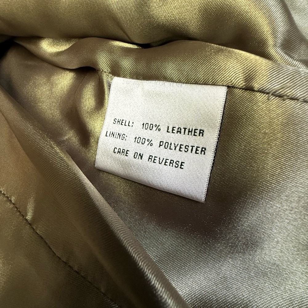 Cache Olive Green Leather Jacket - image 8